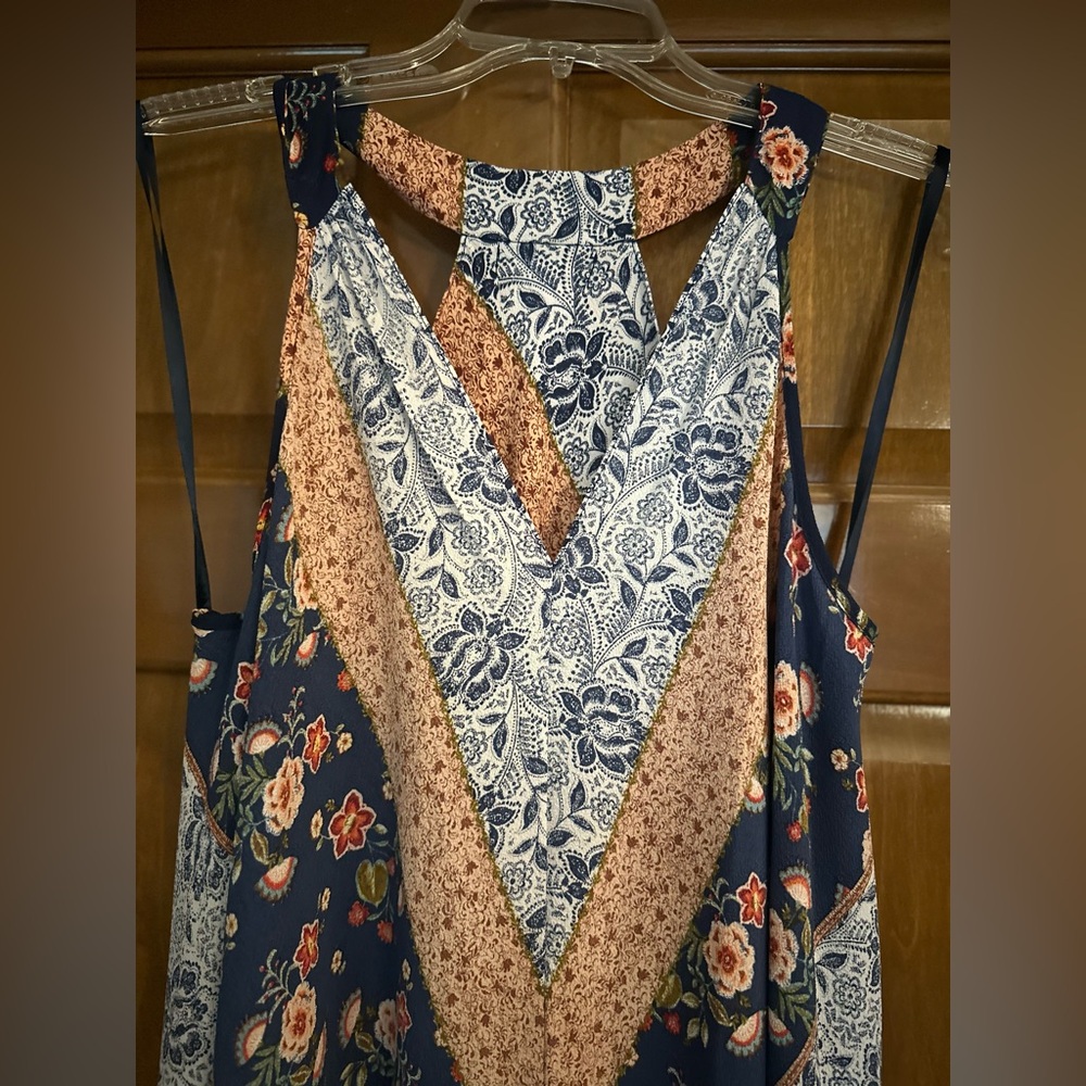 SLNY Paisley and Floral Midi / Maxi Sundress. Size Large. Like New. - Picture 2 of 12